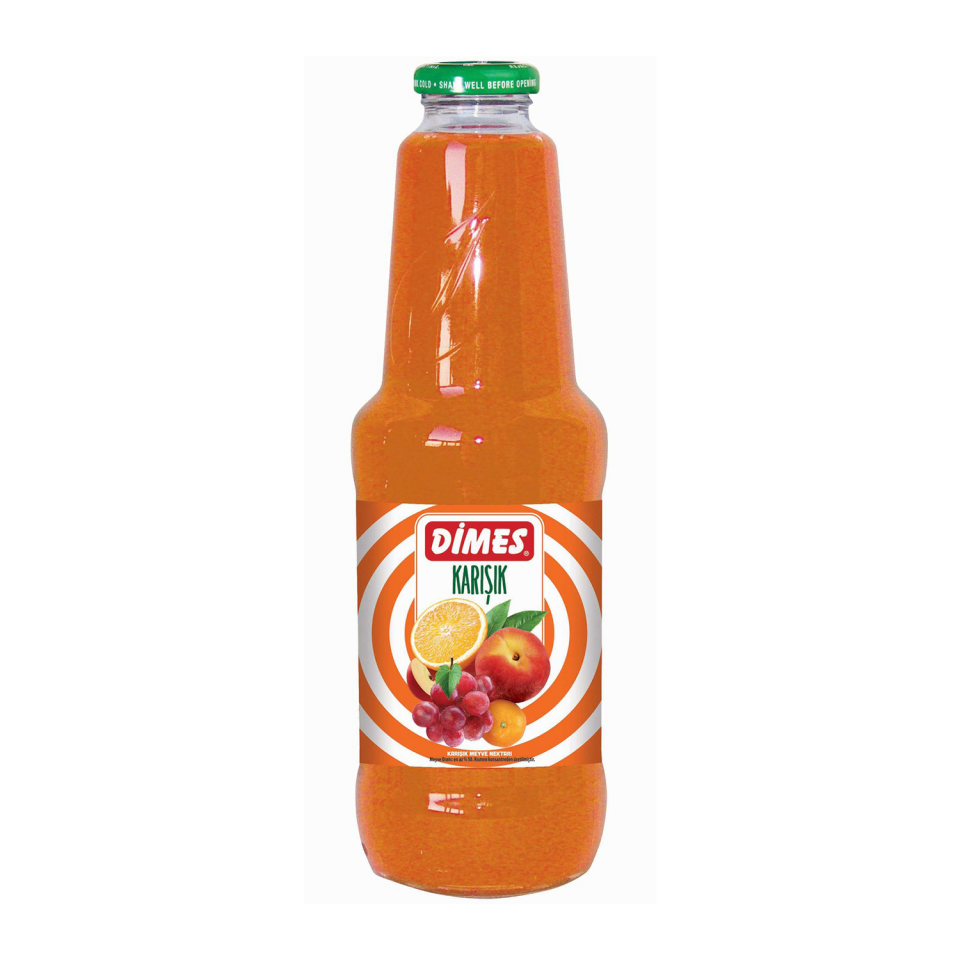 Dimes 1 LT Cam Karışık Meyve Suyu