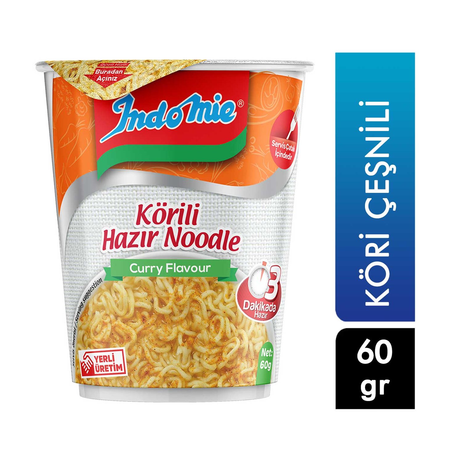 Indomie Körili Hazır Noodle Bardak 60 GR