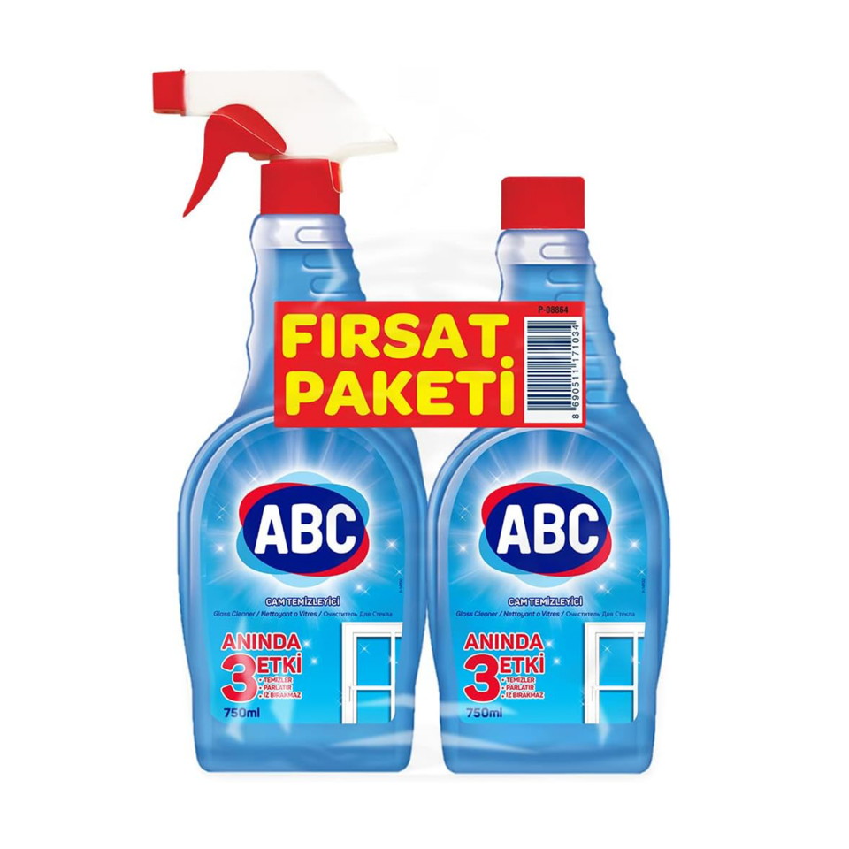 Abc 750+750 Ml Cam Temizleyici