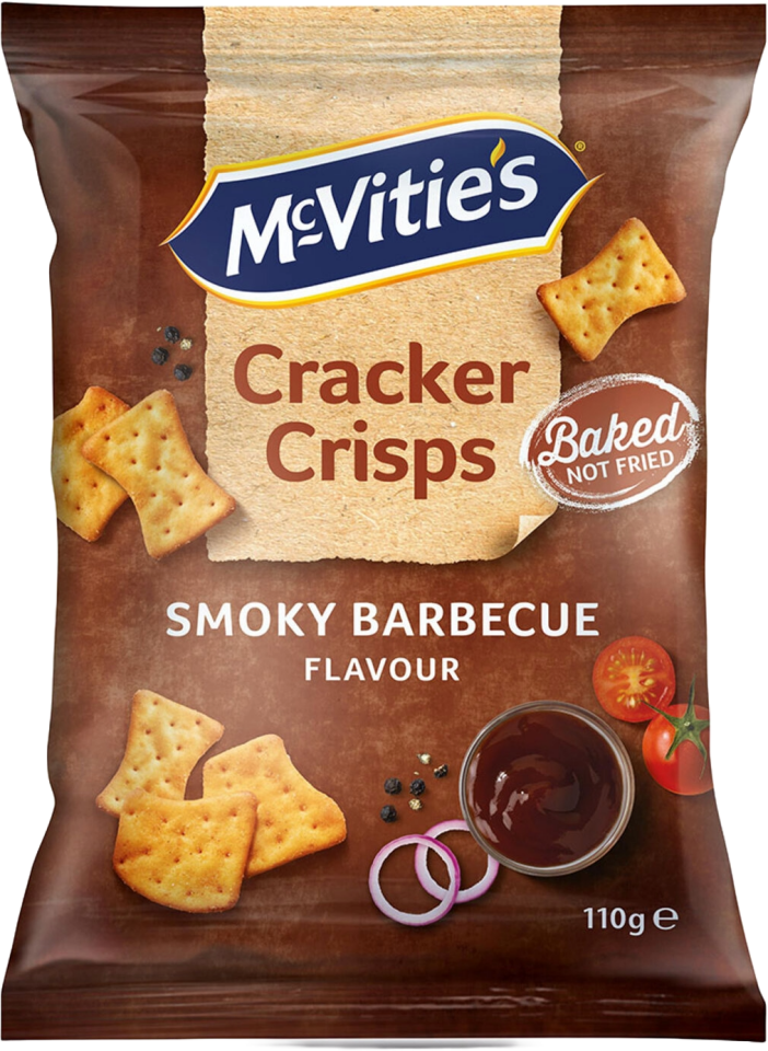 MCV CRACKER CRISPS SMOKY&BARBEQ 110 GR