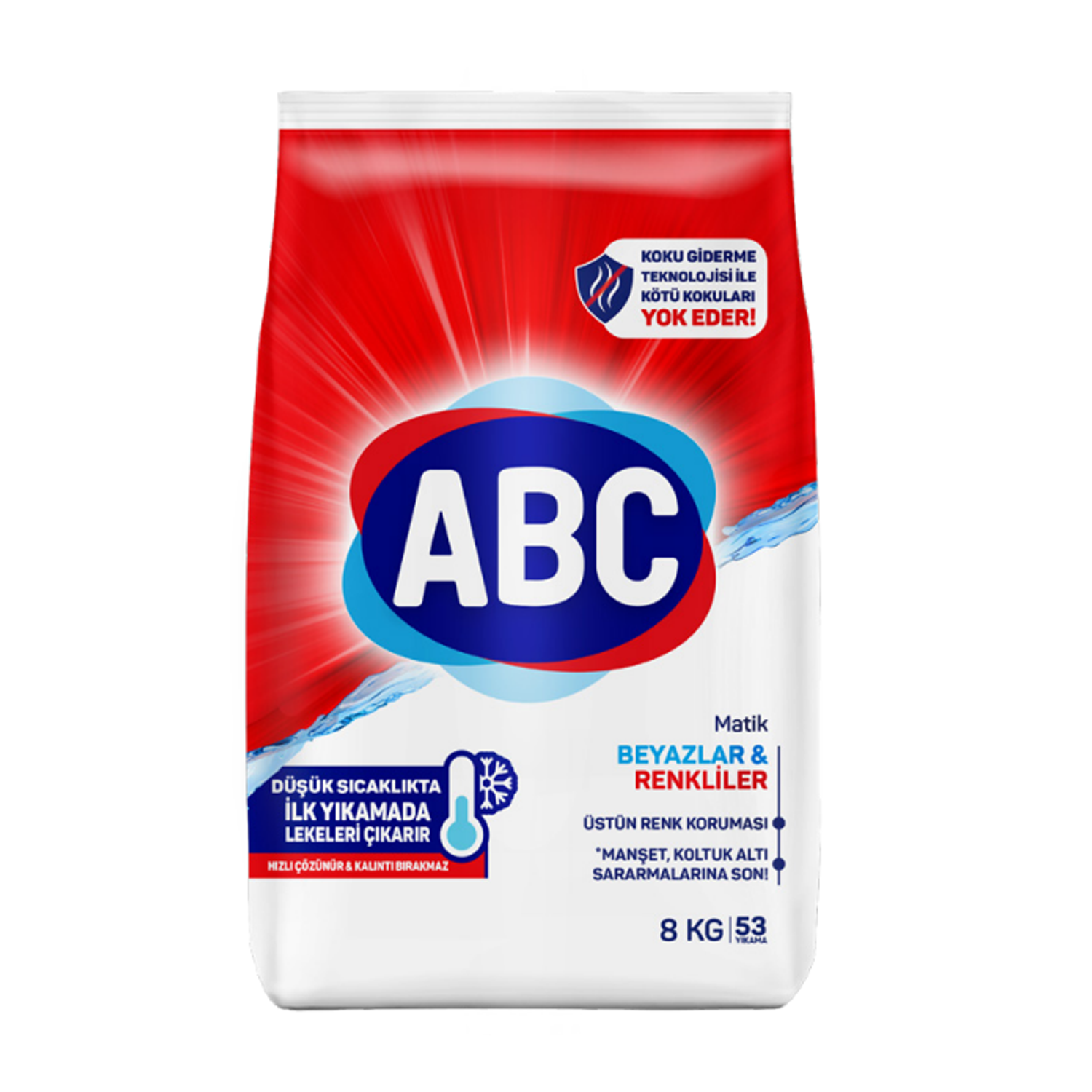 Abc Matik 8 Kg Gül Tutkusu Beyazlar & Renkliler