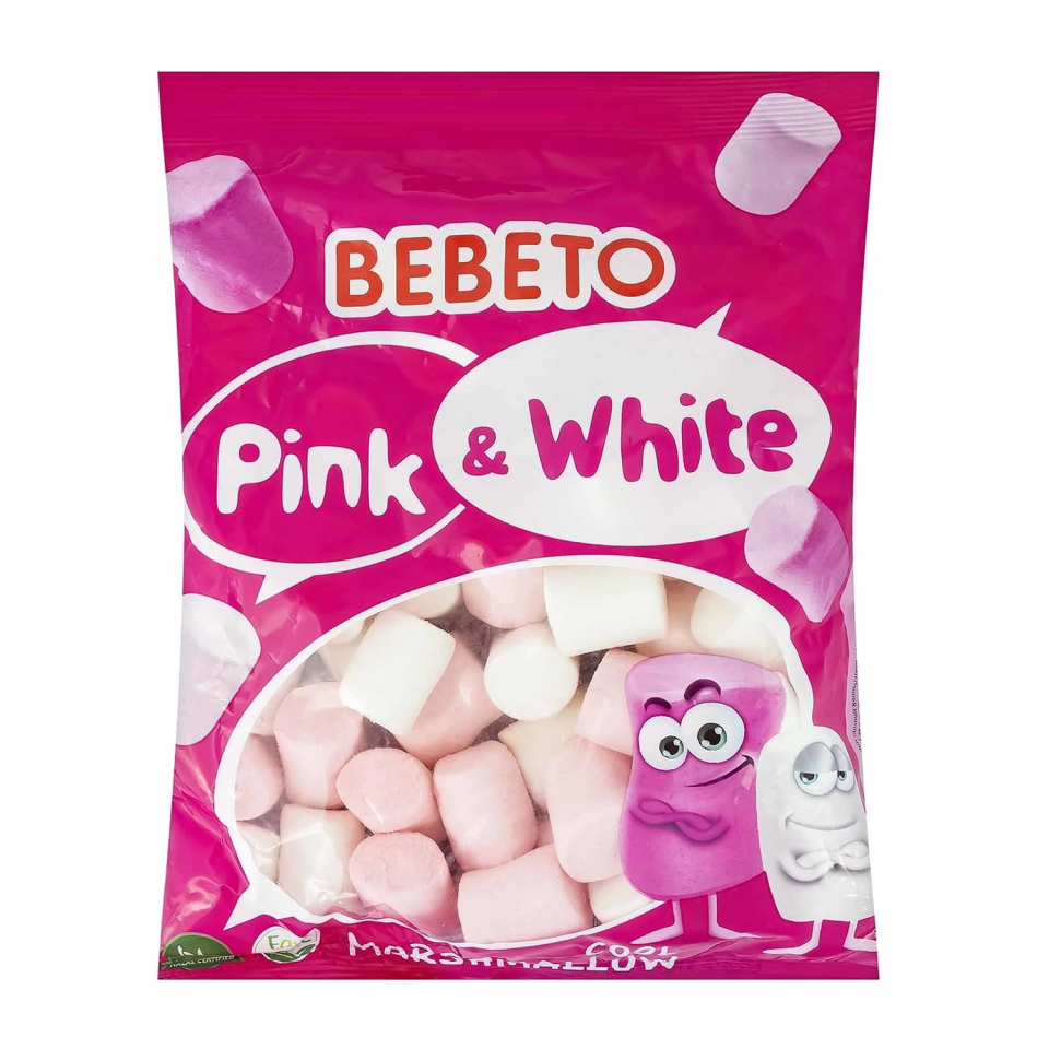Bebeto Pink And white Marshmallow Jelibon 70 GR