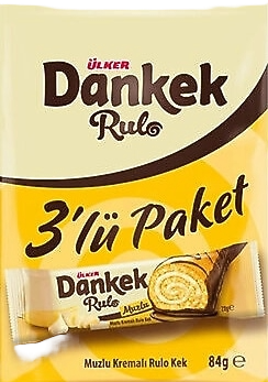 DANKEK RULO PORSİYON MUZLU 3X28 GR