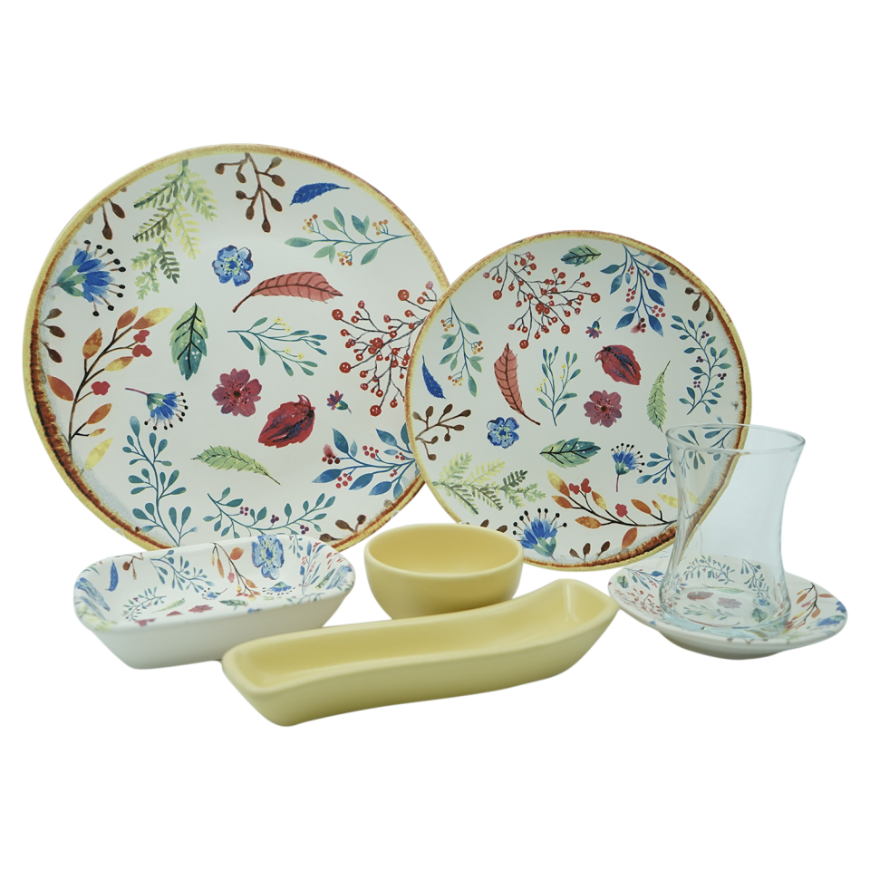 Keramika Seramik 19 Parça Kahvaltı Takımı