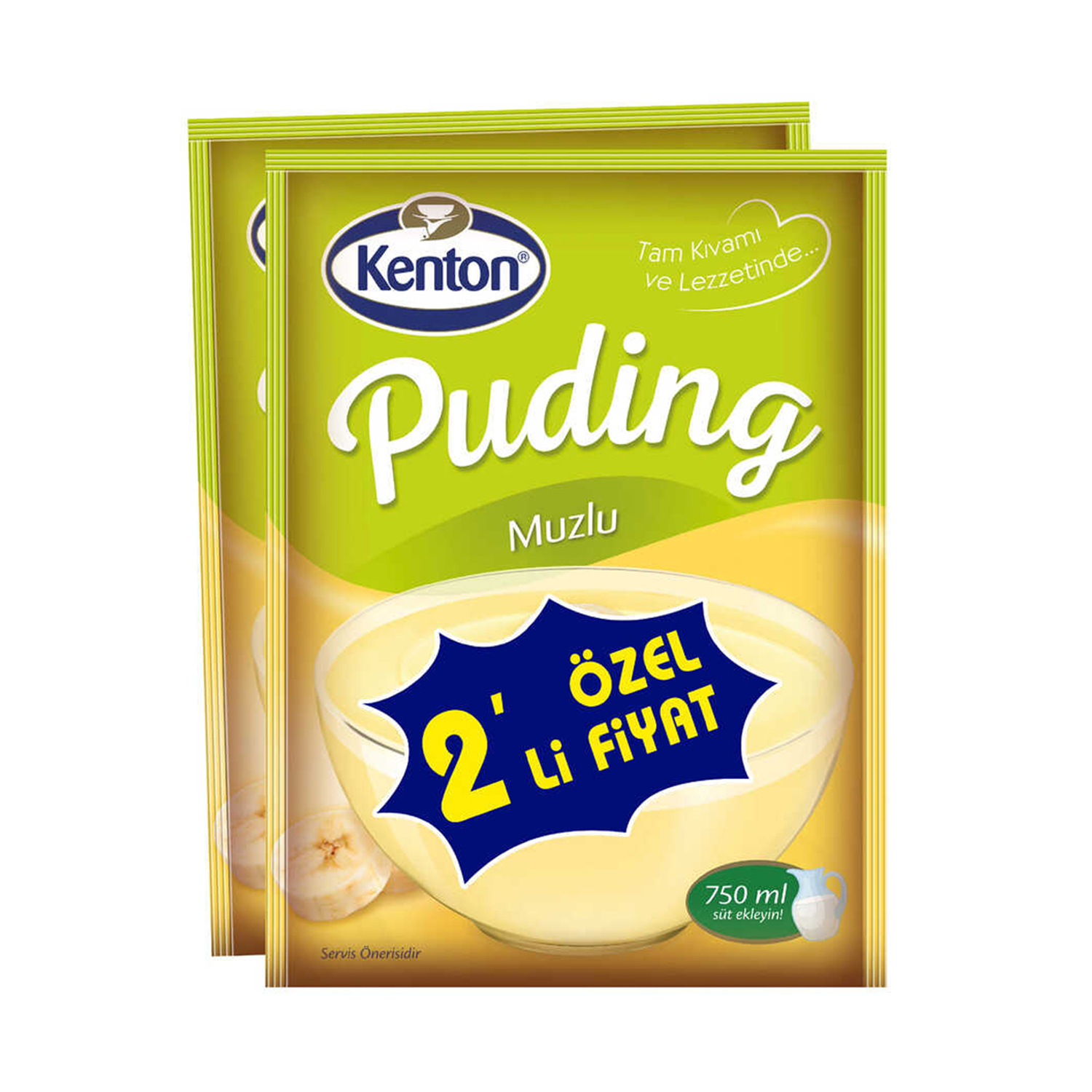 Kenton Toz Puding Muzlu 125 G 2li