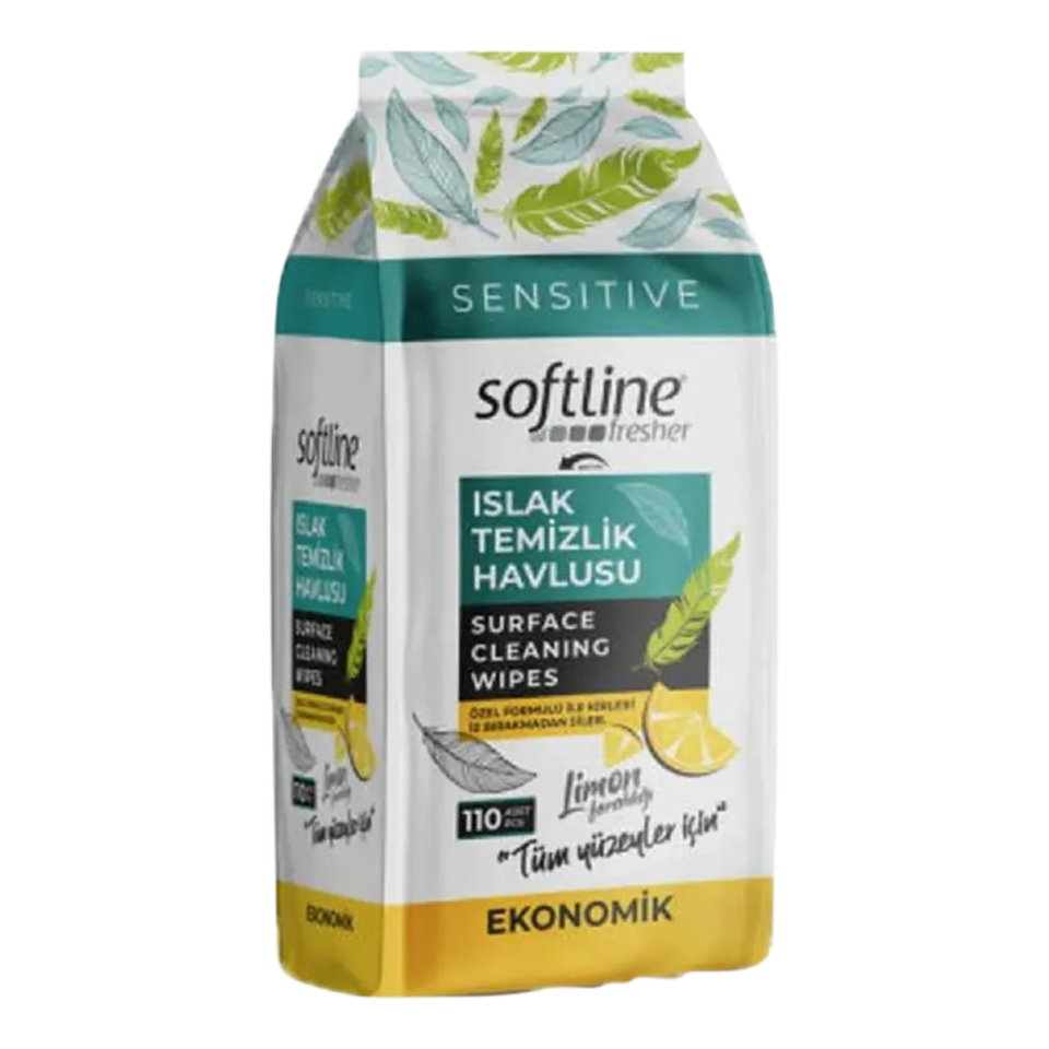 Softline Limonlu Yüzey Temizlik Havlusu 108li