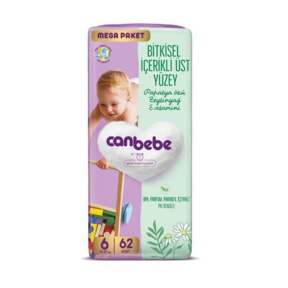 Canbebe Mega Paket Ç.Bezi XL 62li