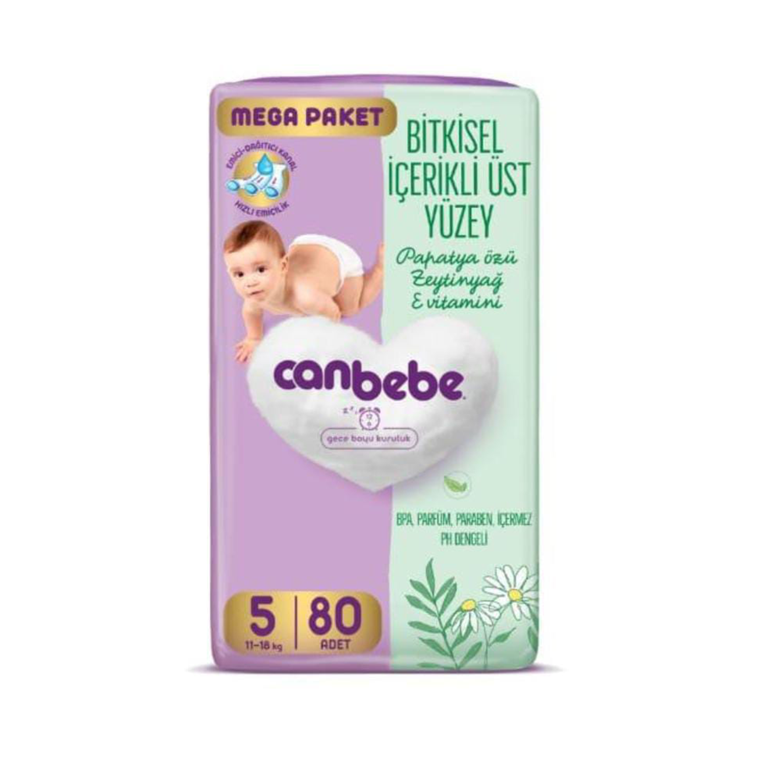 Canbebe Mega Paket Ç.Bezi Junior 80li