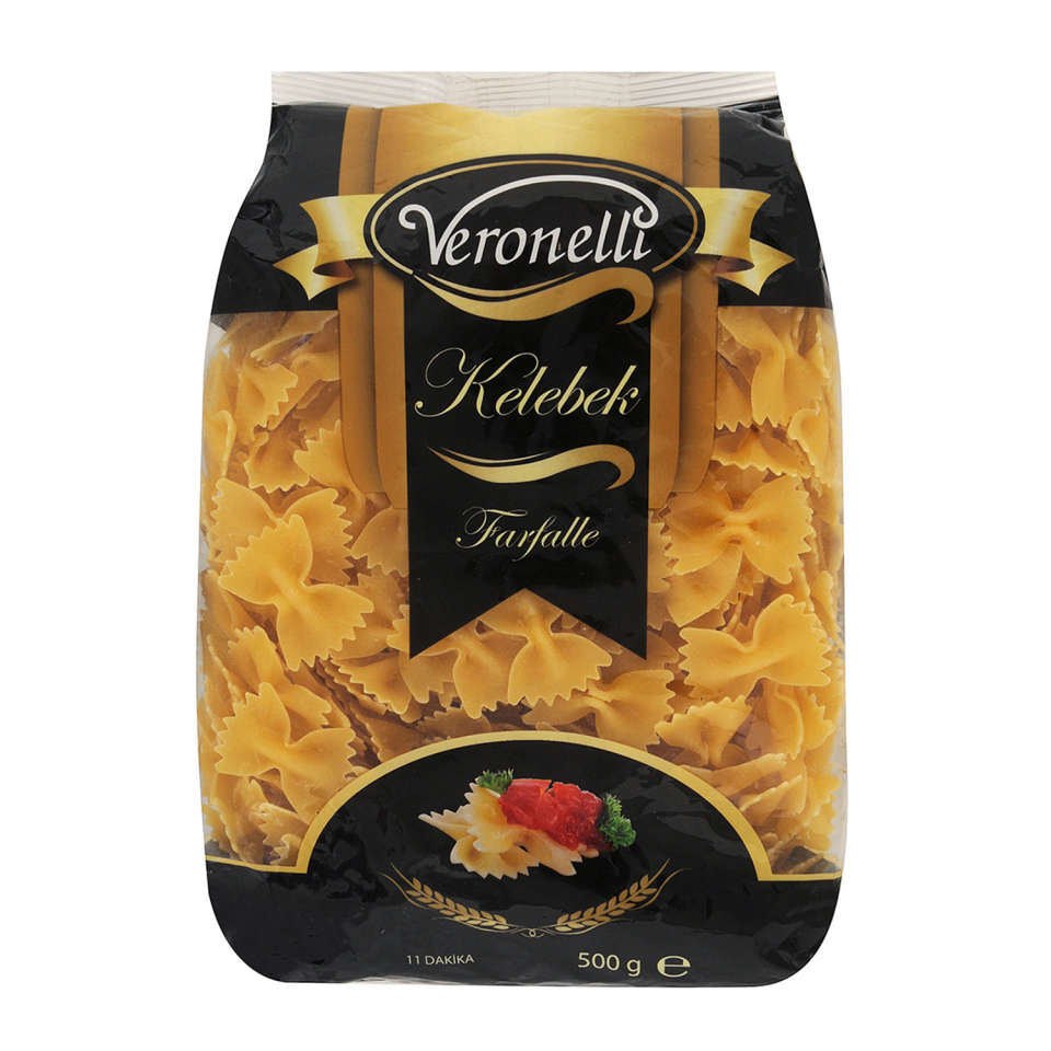 Veronelli 500 GR Lüx Kelebek Makarna