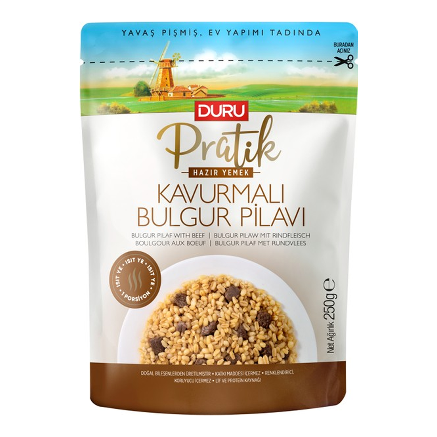 Duru Pratik Kavurmalı Bulgur Pilavı 250 Gr