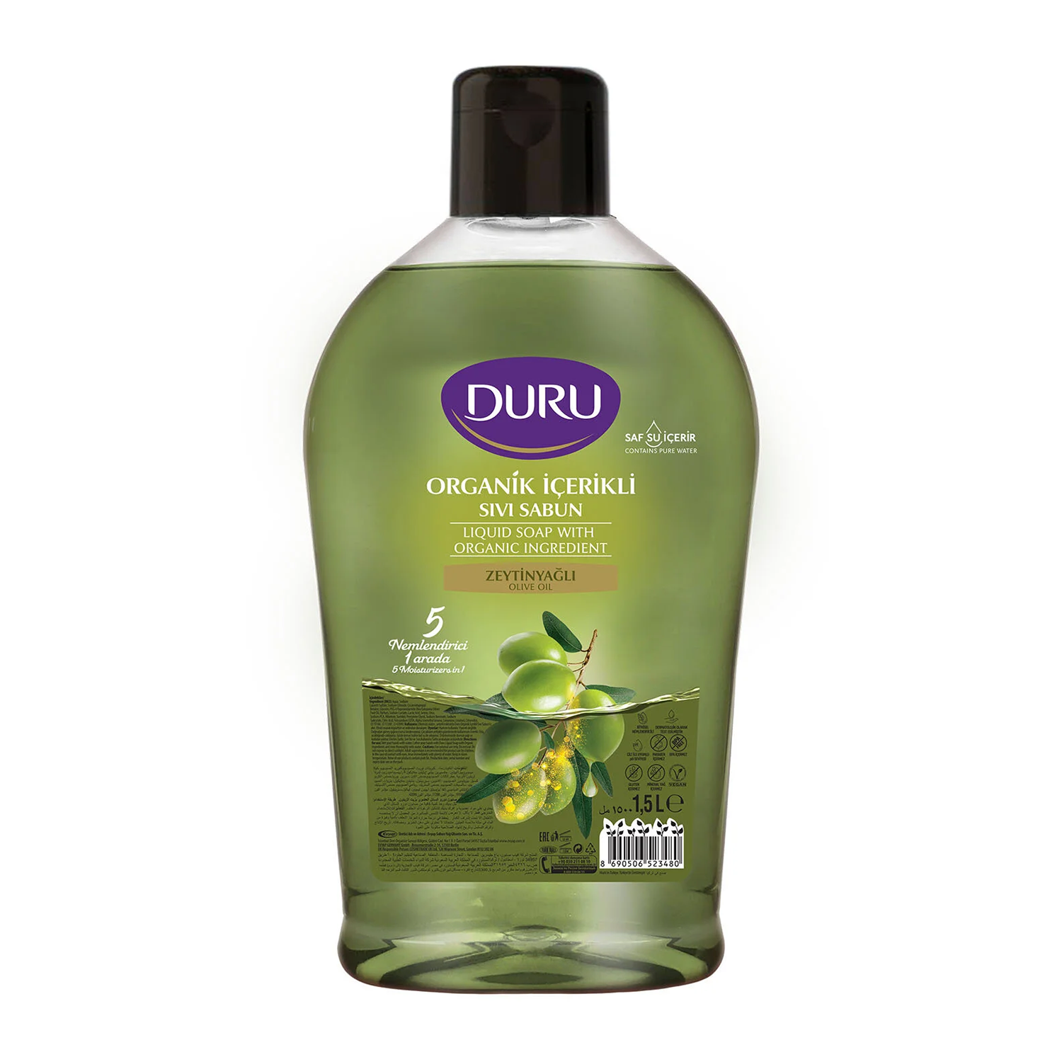 Duru Sıvı Sabun 1,5 LT Zeytin Yağlı