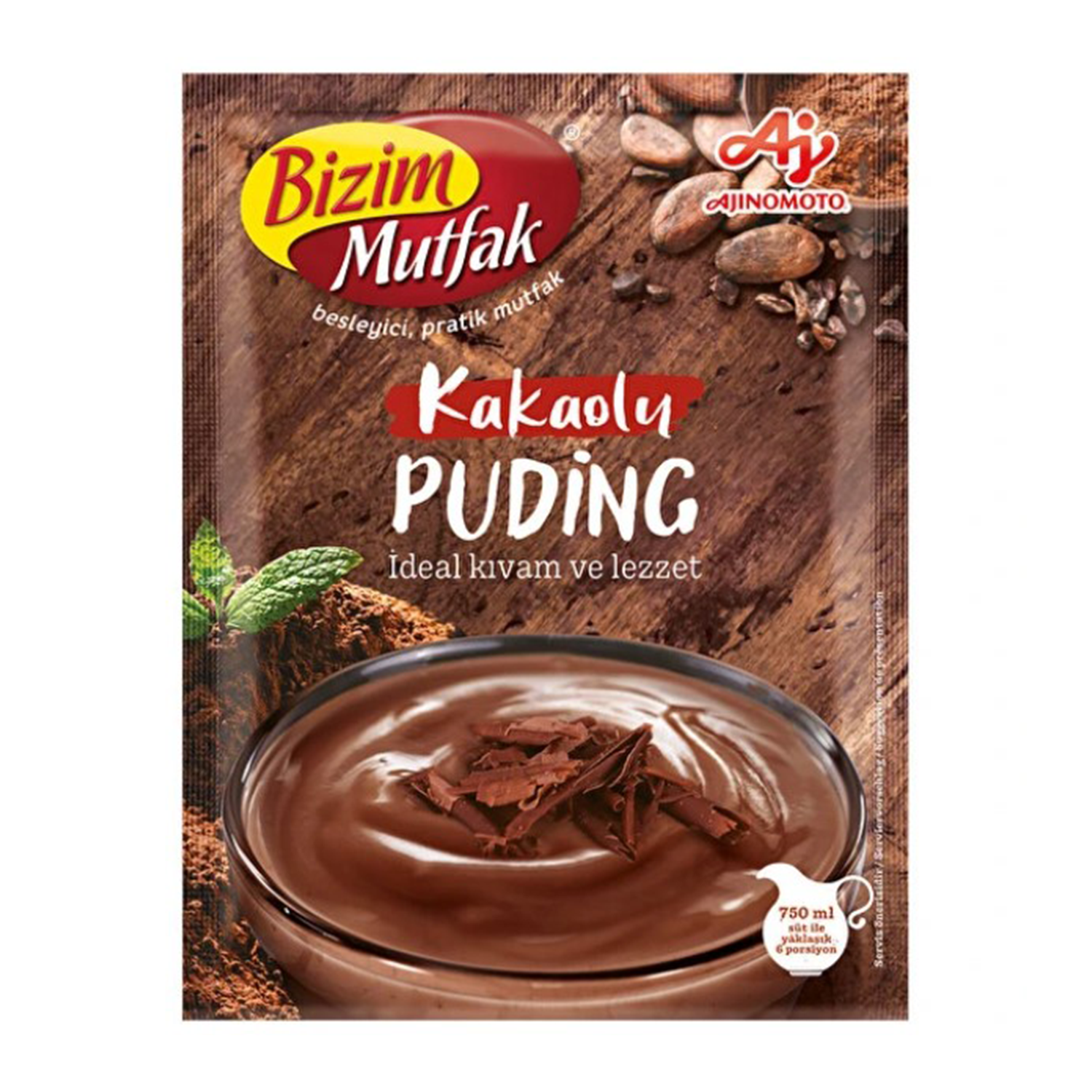 Bizim Mutfak Toz Puding 132 GR Kakaolu