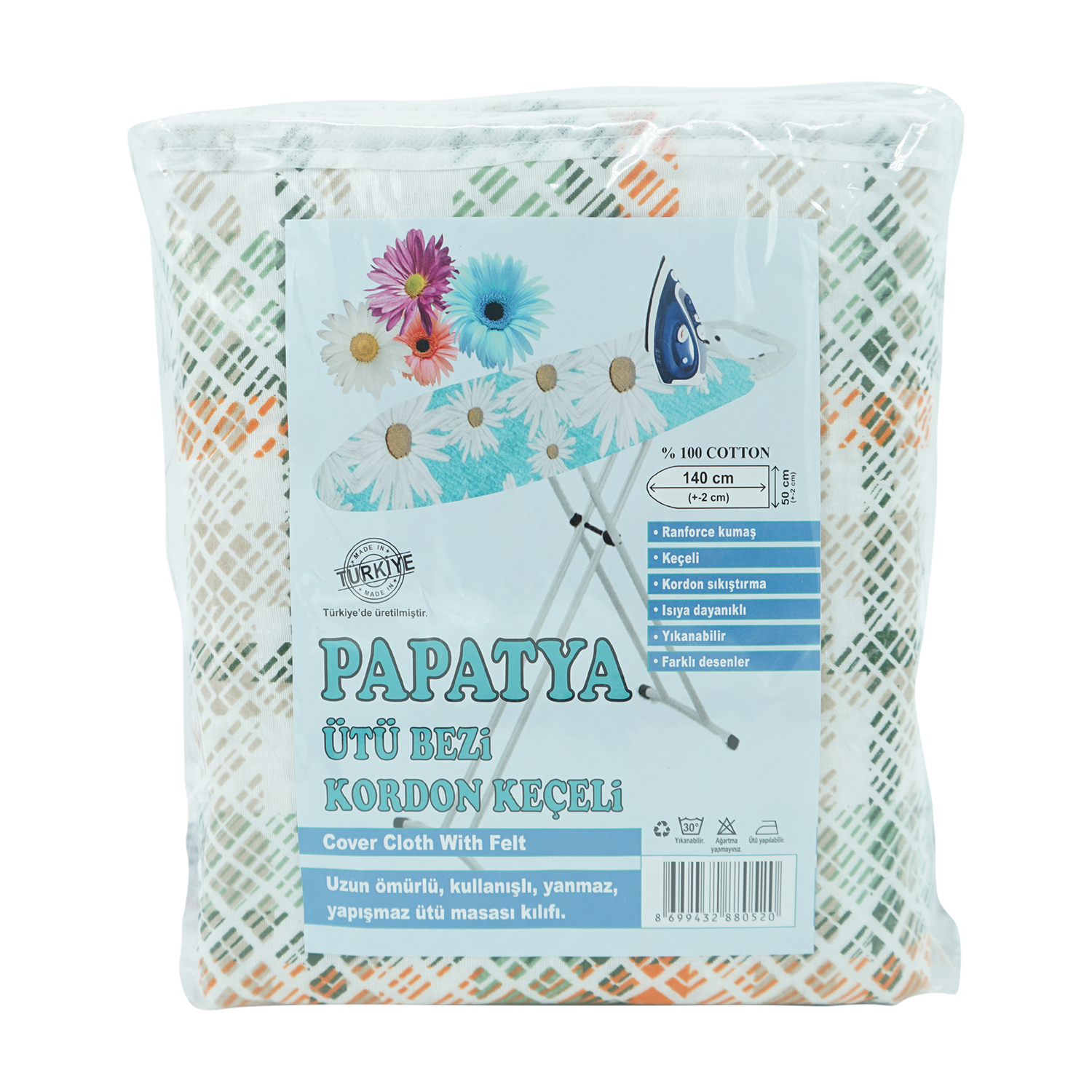 İrşat Kalın Lastikli Keçeli Ütü Masası Örtü