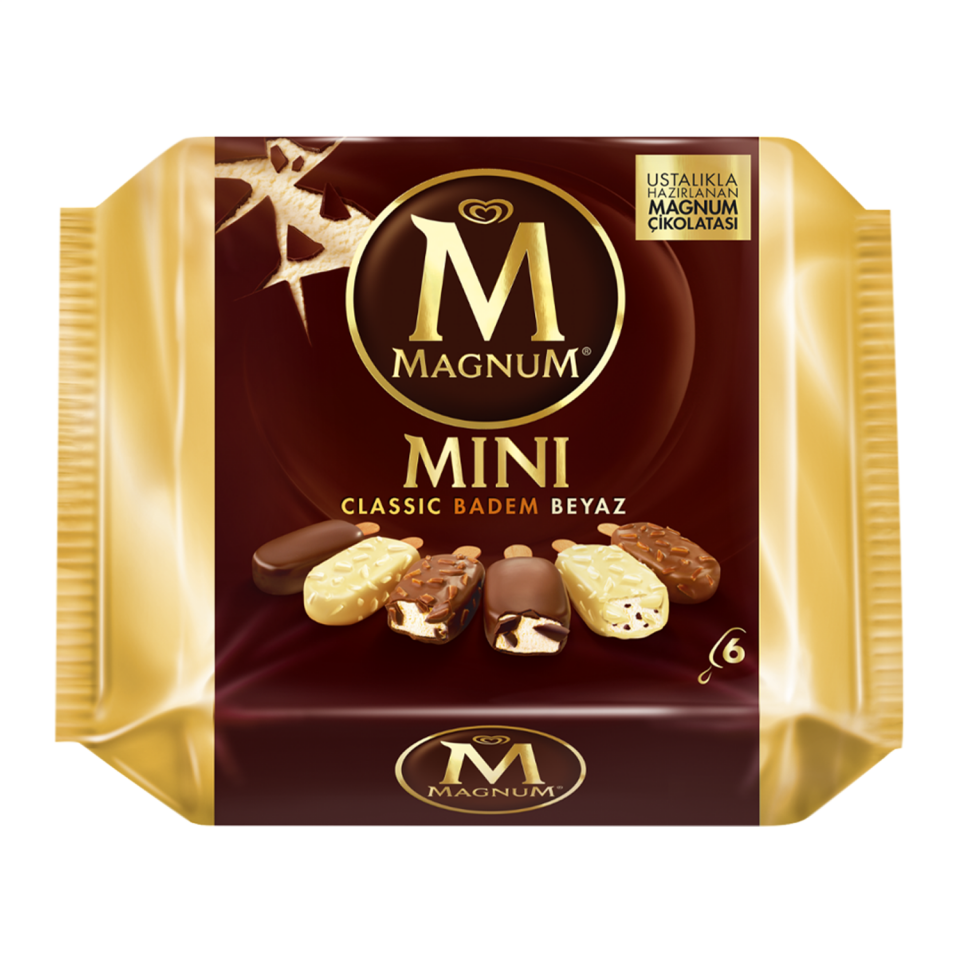 Magnum Mini Badem Beyaz  6lı