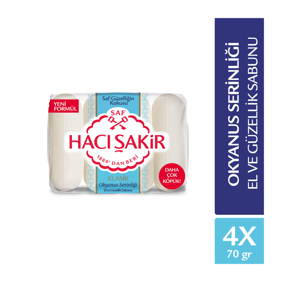 Hacı Şakir Klasik Güzellik Sabunu 4x70 GR