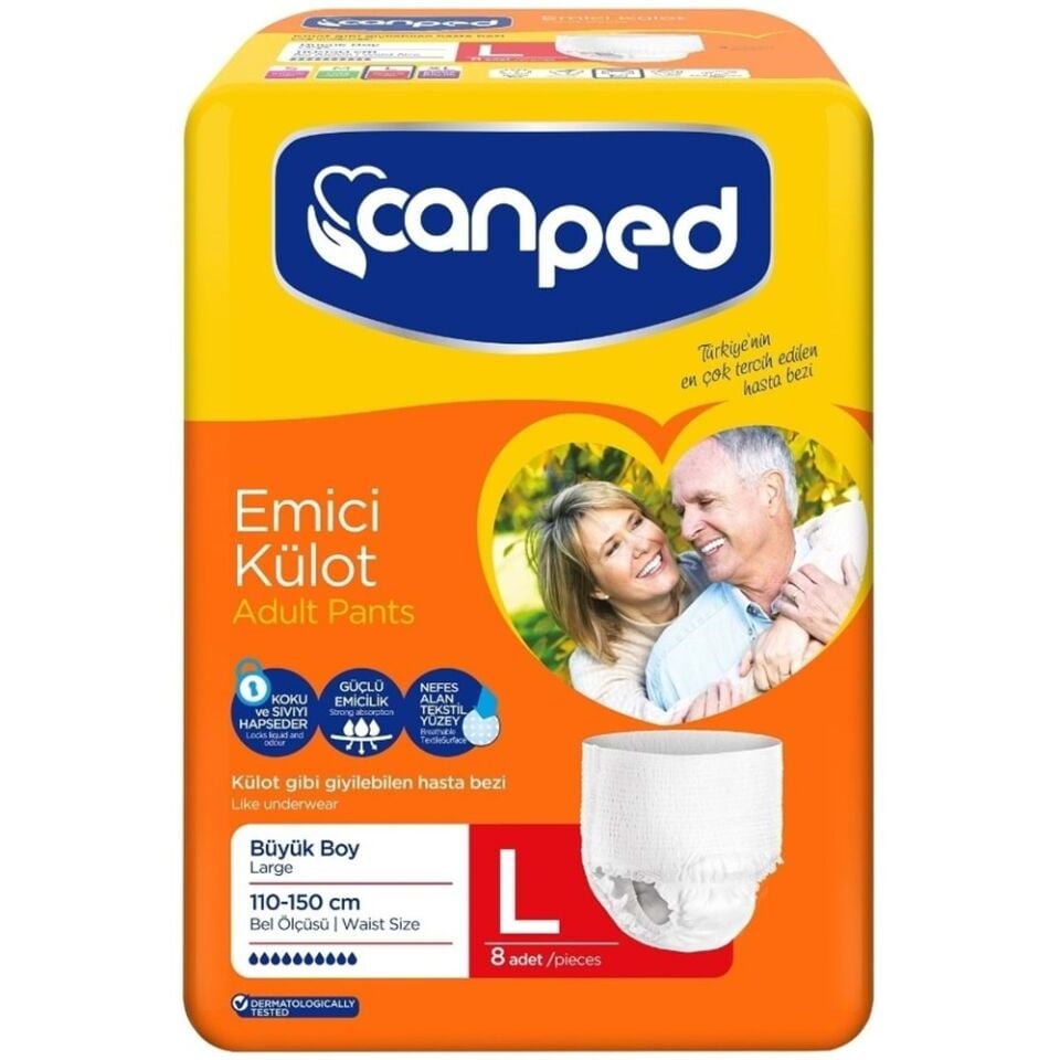 Canped Emici Külot Büyük 8 Li