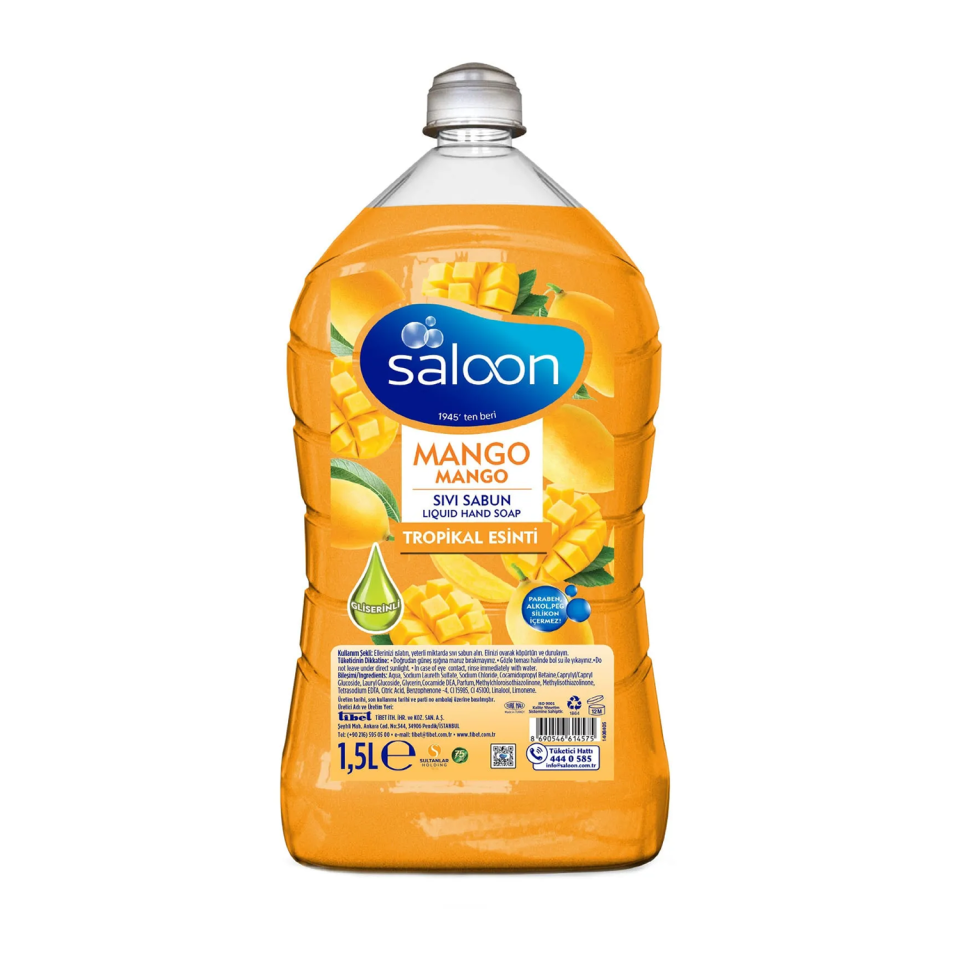 Saloon Sıvı Sabun  1500 ML Mango