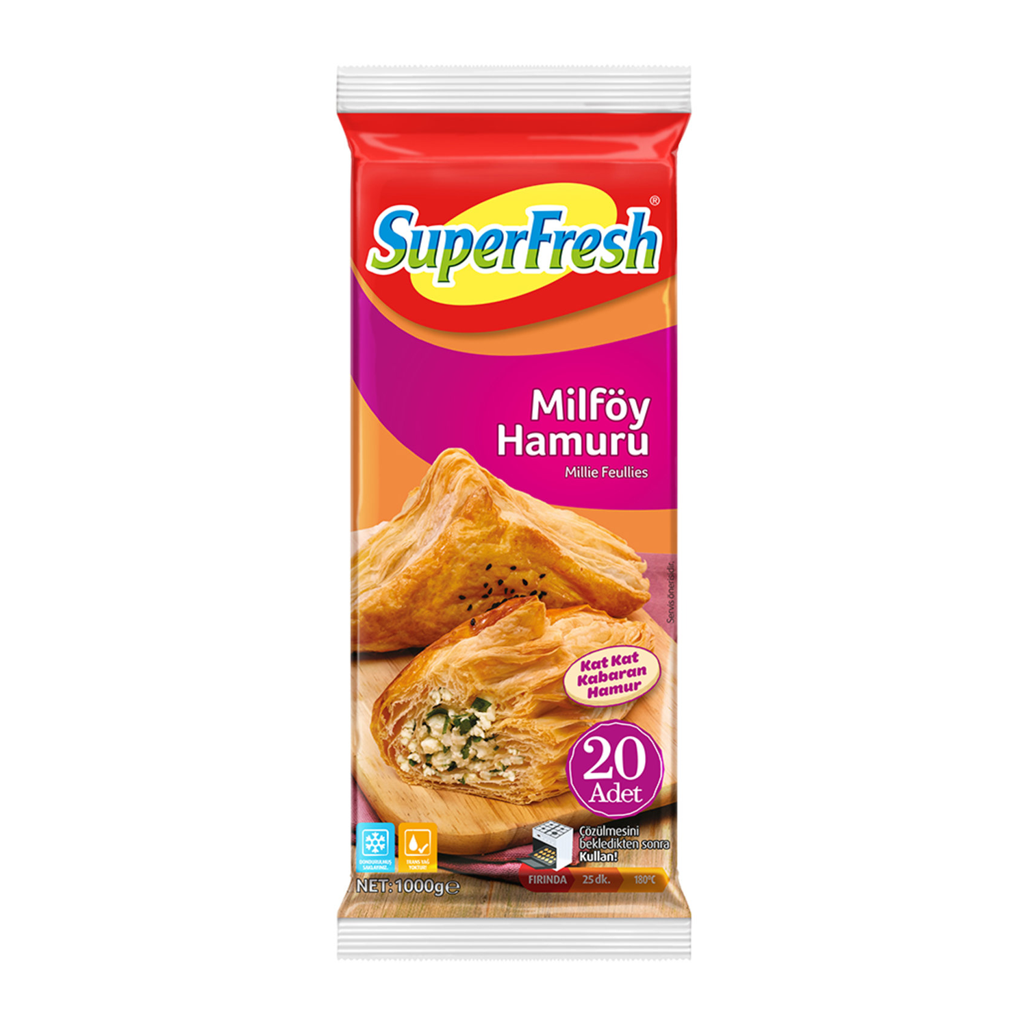 Süperfresh Milföy Hamuru 1000 GR