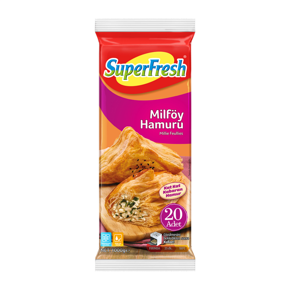 Süperfresh Milföy Hamuru 1000 GR