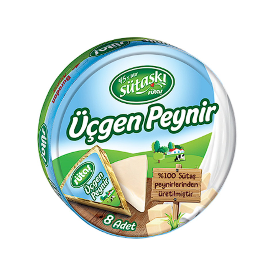 Sütaş Üçgen Peynir 8x 12,5 GR