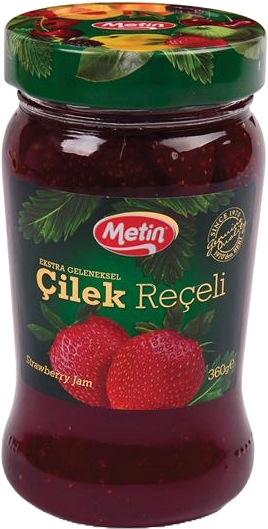 Metin Reçel 360 Gr Çilek Cam