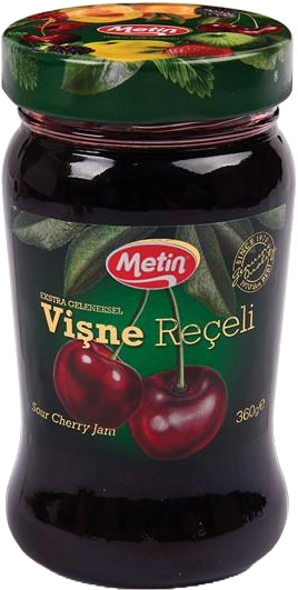 Metin Reçel 360 Gr Vişne Cam