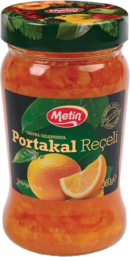 Metin Reçel 360 Gr Portakal Cam