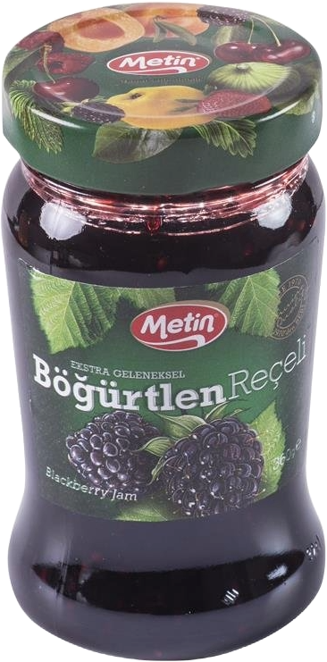 Metin Reçel 360 Gr Böğürtlen Cam
