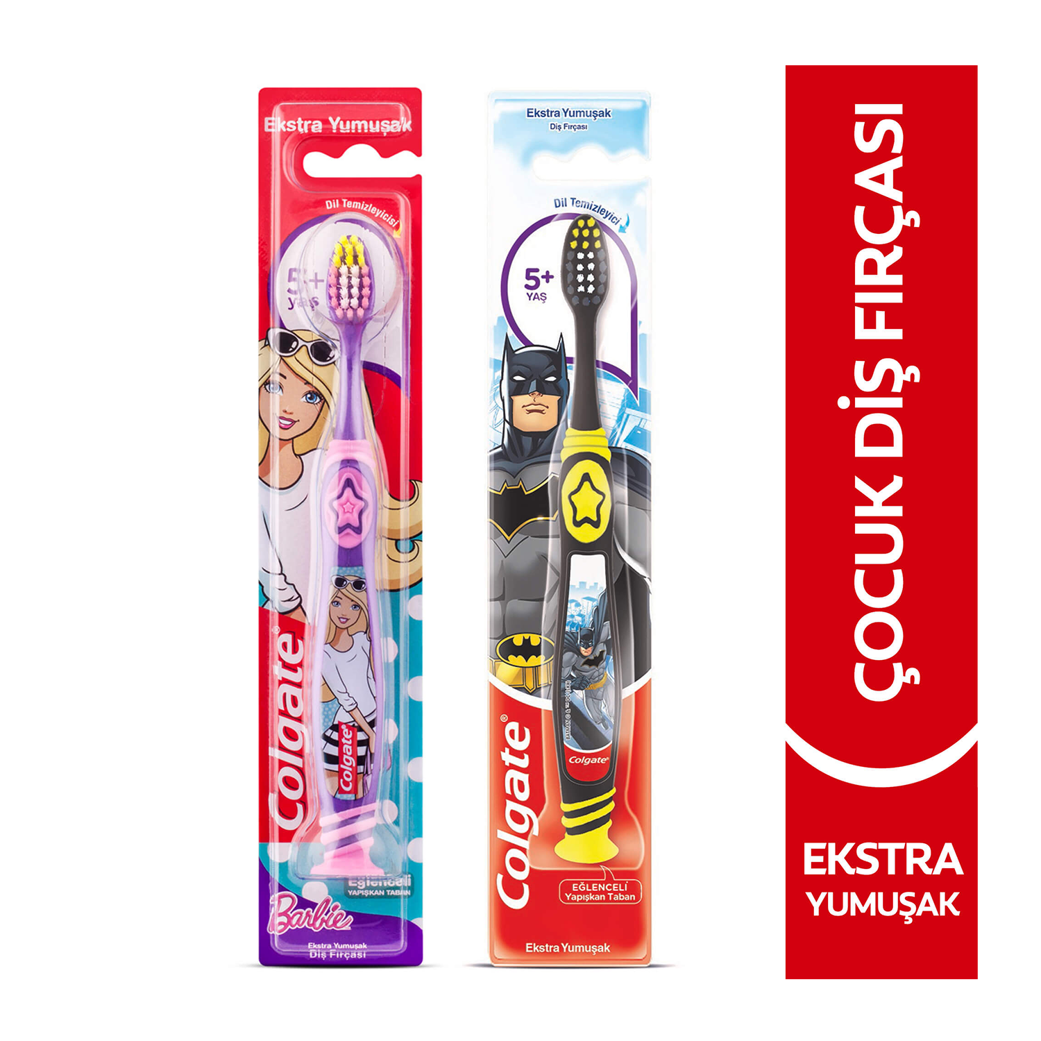 Colgate Barbie-Batman Diş Fırçası 6+