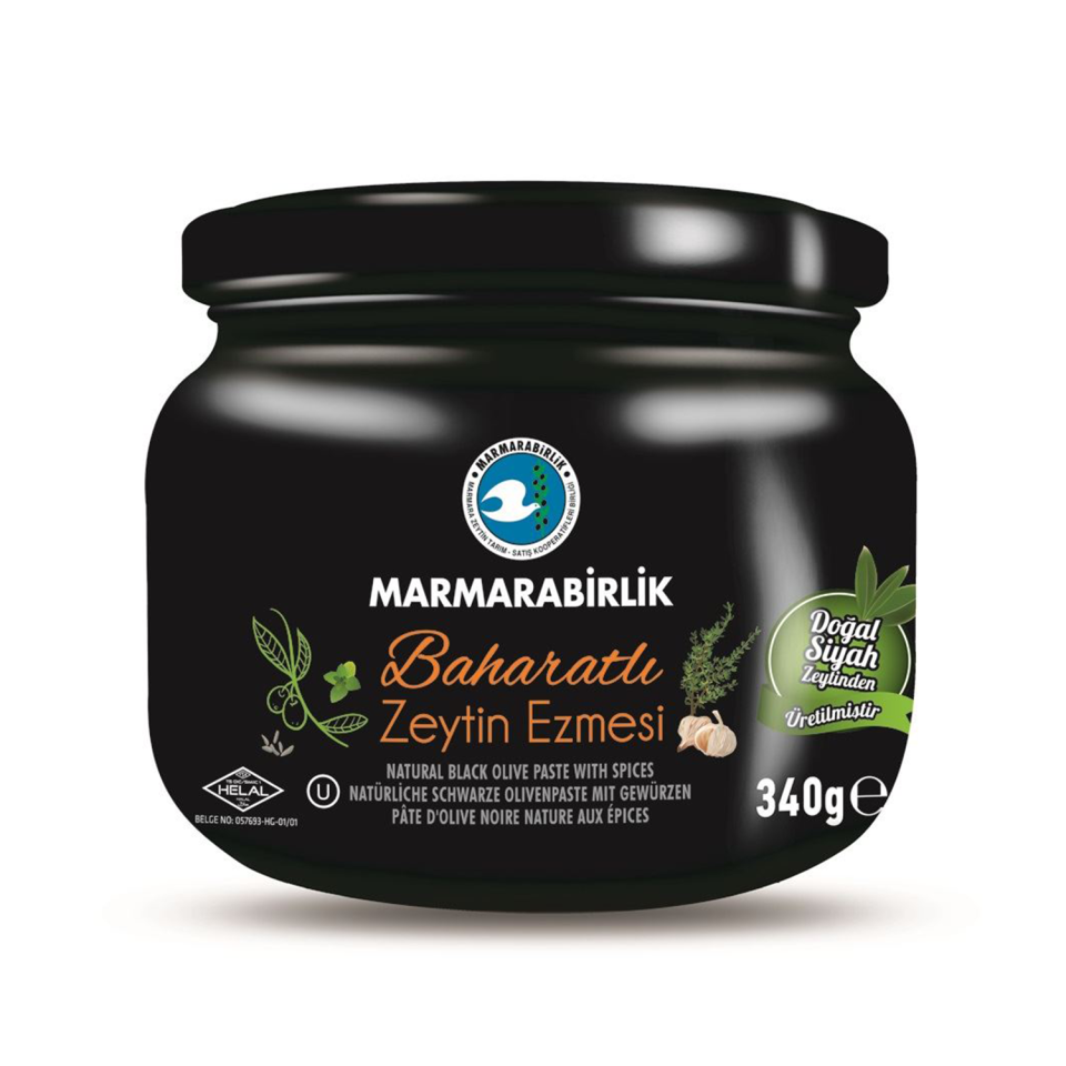 Marmarabirlik Baharatlı Zeytin Ezmesi 340 GR Cam