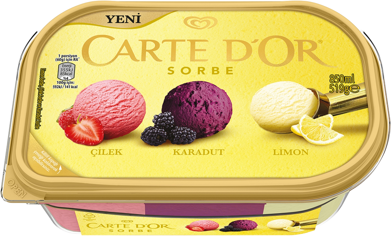 CARTE D'OR CLS SORBE 850ML