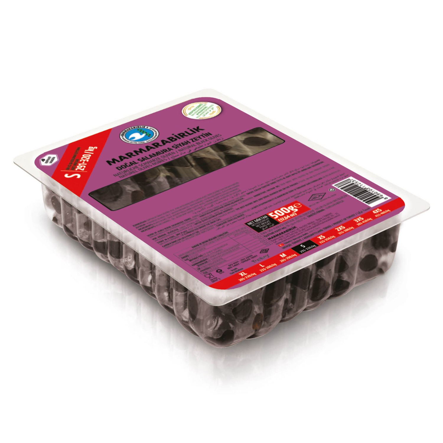 Marmarabirlik Hususi Zeytin 500 GR 291 - 320 KB