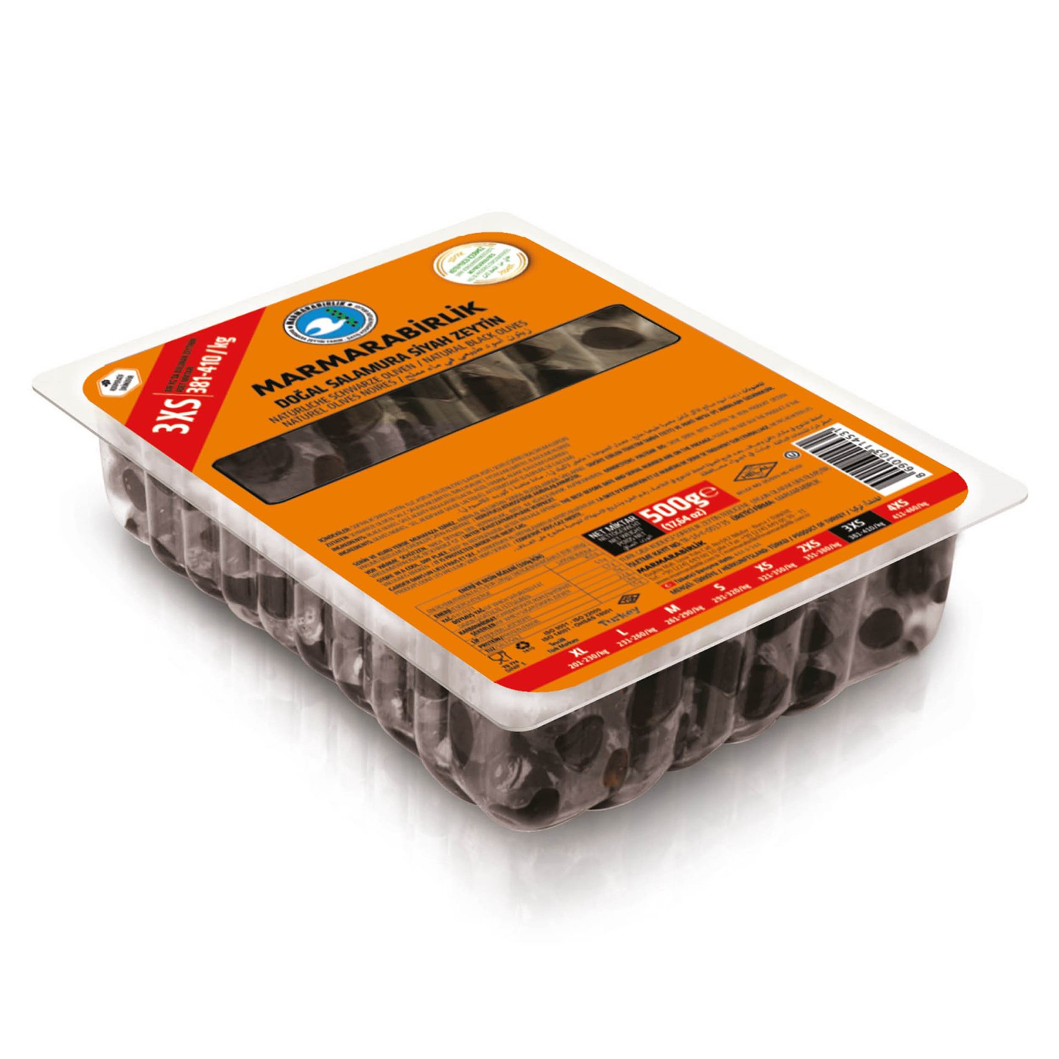 Marmarabirlik Lüx Zeytin 500 GR 381 - 410 KB