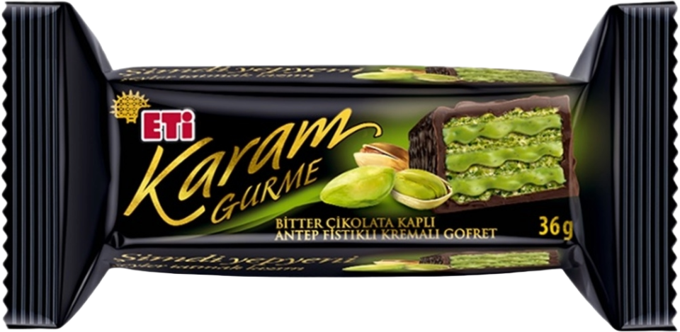 ETİ KARAM ANTEP FISTIKLI GOFRET 36 GR