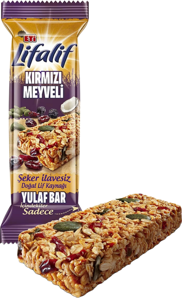 ETİ LİFALİF YULAF BAR KIRMIZI MEYVE 35 GR