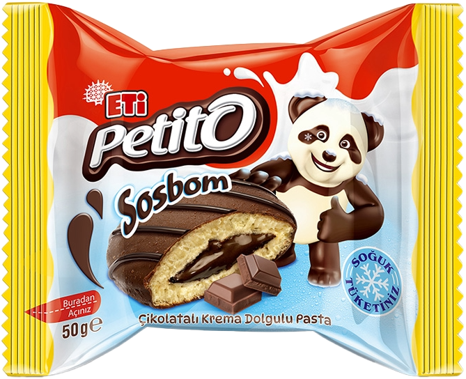 ETİ PETİTO SOS BOM ÇİKOLATALI KEK 50 GR