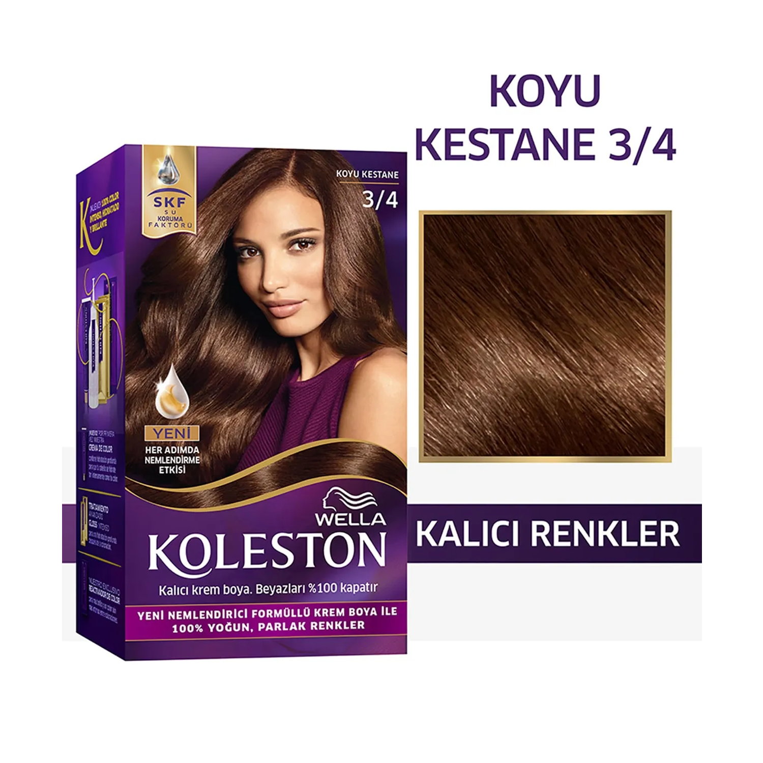 Koleston Kit Boya 3/4 Koyu Kestane