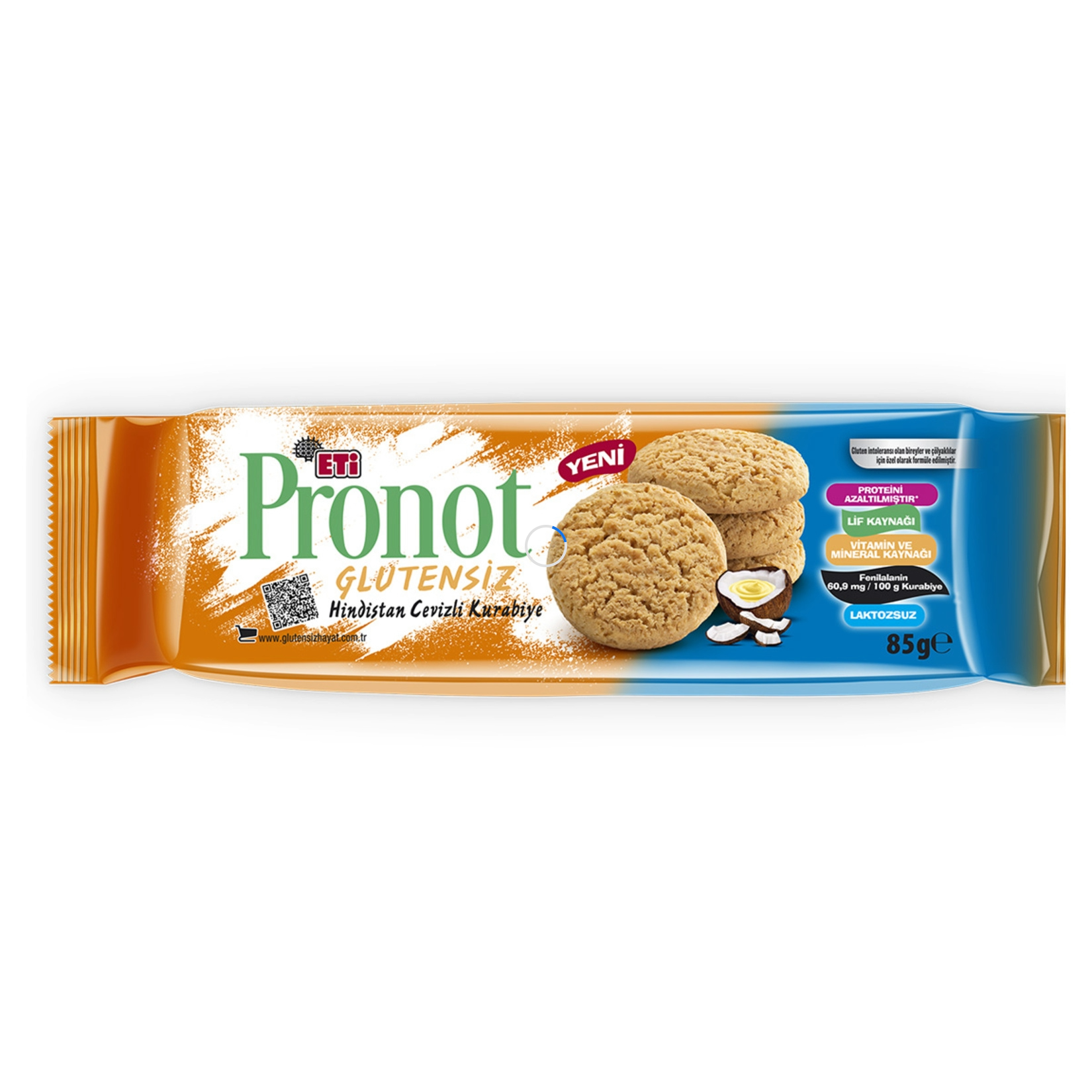 ETİ PRONOT HİNDİSTAN CEVİZLİ KURABİYE 85 GR
