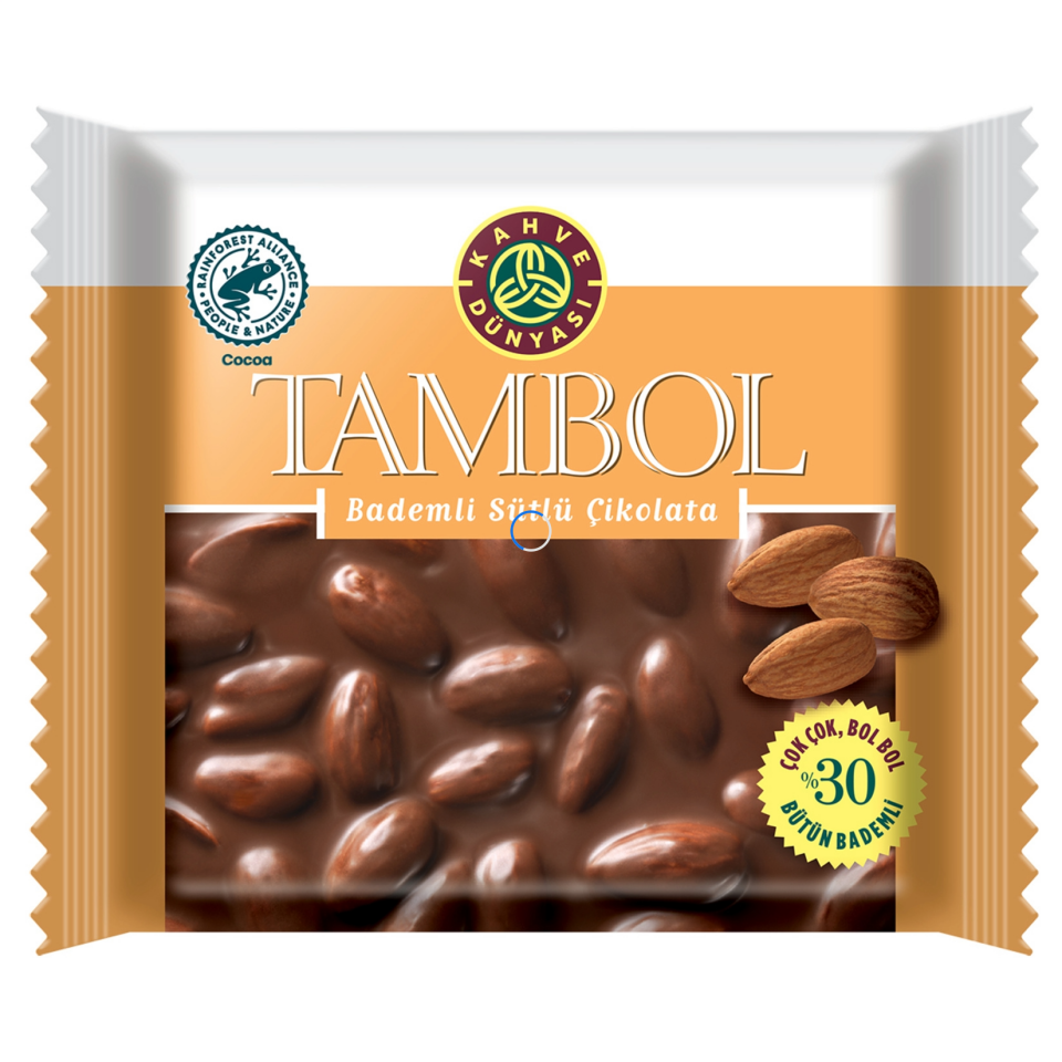 KAHVE DÜNYASI 77 GR TAMBOL BADEMLİ SÜTLÜ