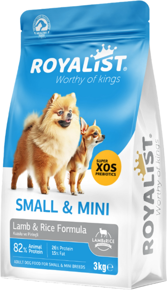 ROYALIST ADULT DOG SMALL & MINI LAMB & RICE 3 KG
