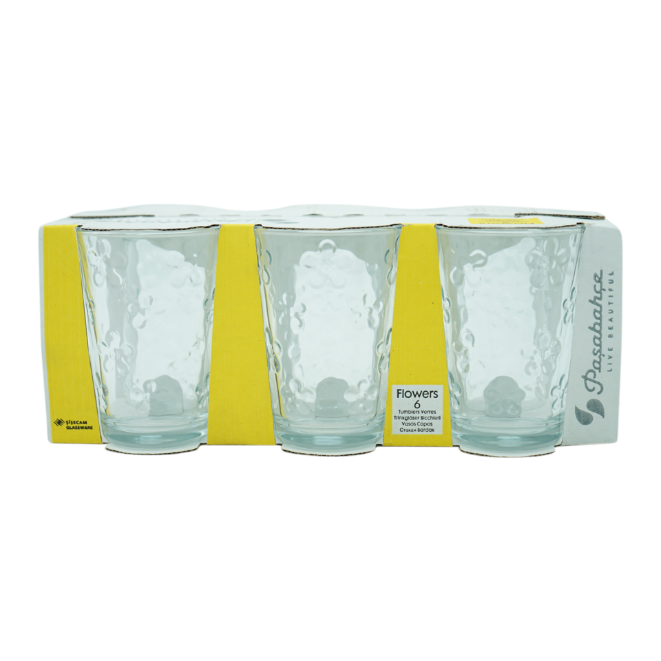 Paşabahçe Bardak Flowers 6lı