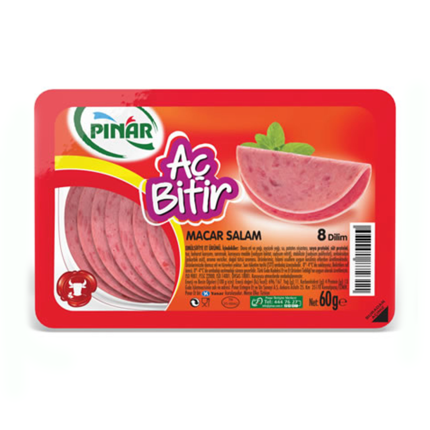 Pınar Aç Bitir Salam 60 GR Macar