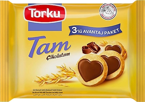 TORKU TAM ÇİKOLATAM BİSKÜVİ 3X83 GR