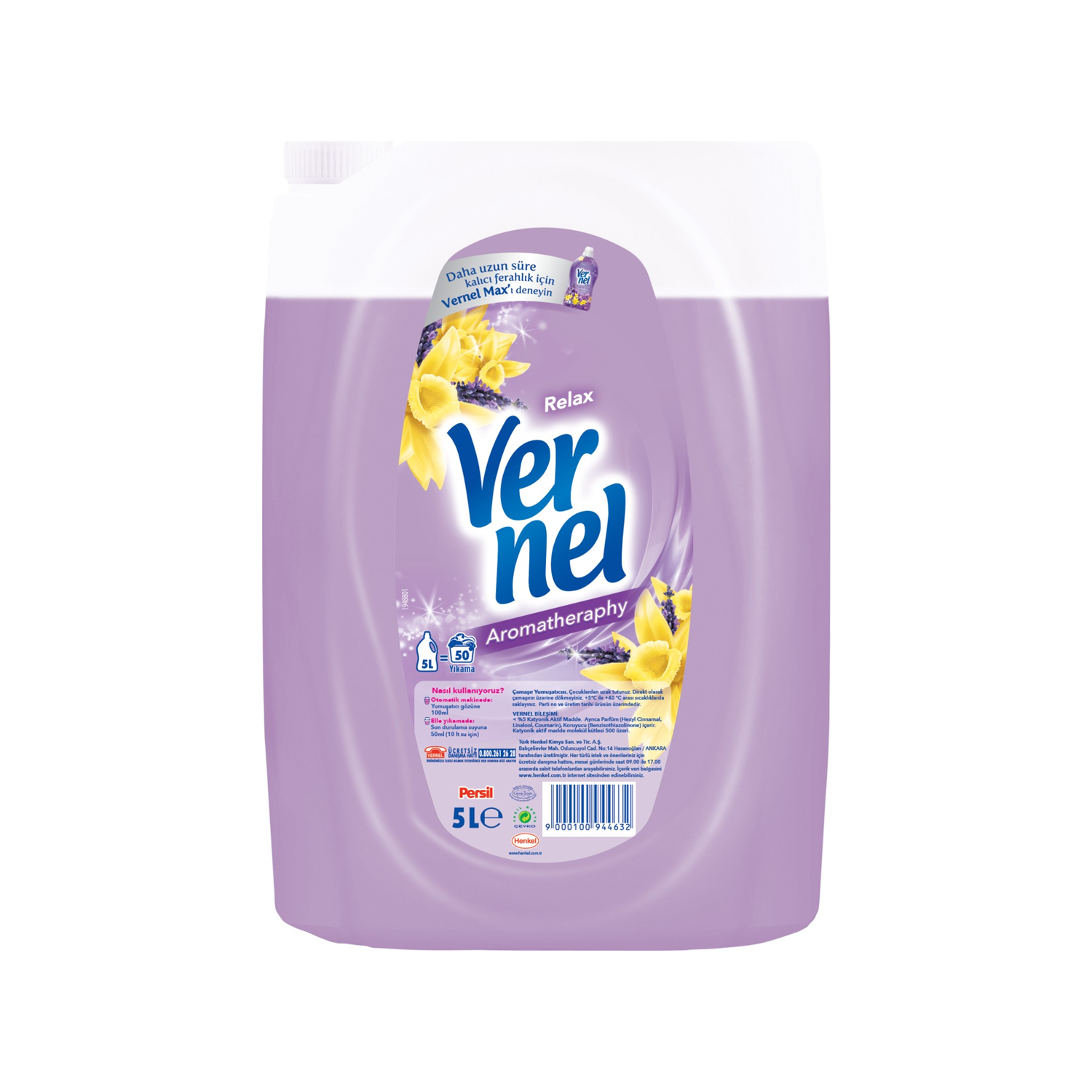 Vernel Relax Yumuşatıcı 5 LT