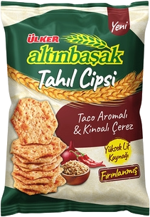 ÜLKER ALTINBAŞAK TAHIL CİPSİ TACO&KİNOA 50GR