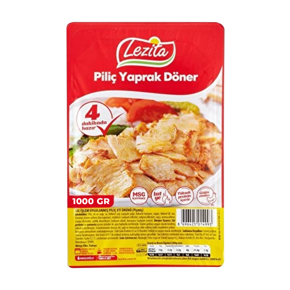 Lezita Donuk Piliç Yaprak Döner 1000 GR