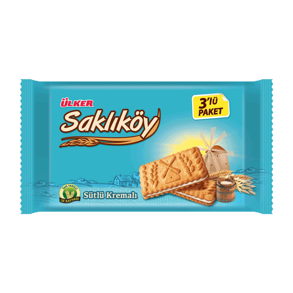 Ülker Saklıköy Süt Kremalı 3Lü 264 GR