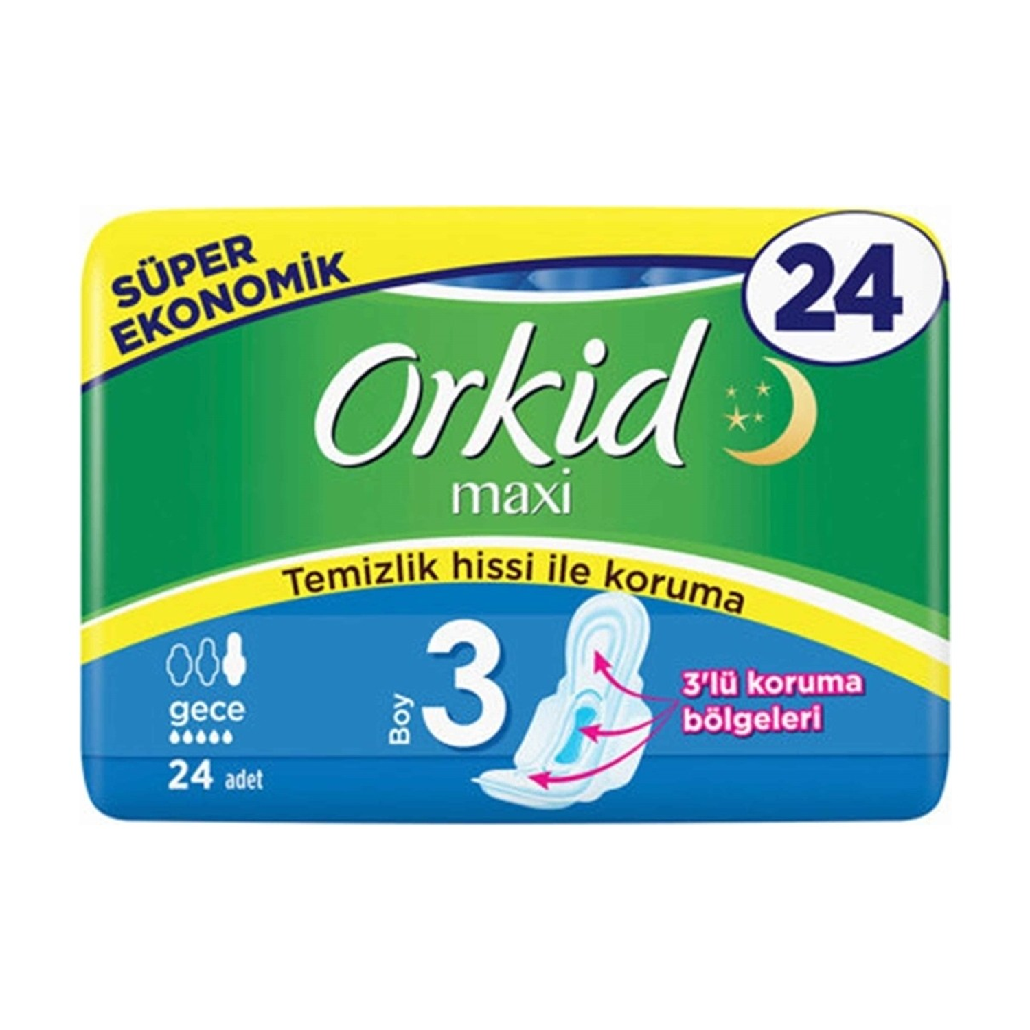 Orkid Maxi 4lü Gece 24lü