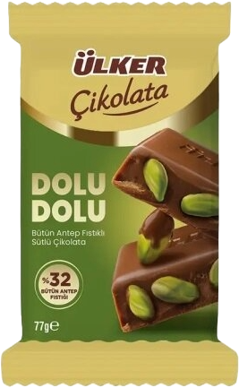 Ülker Dolu Dolu %32 Bütün Ant.Fıstıklı Çik.77 Gr