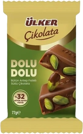 Ülker Dolu Dolu %32 Bütün Ant.Fıstıklı Çik.77 Gr
